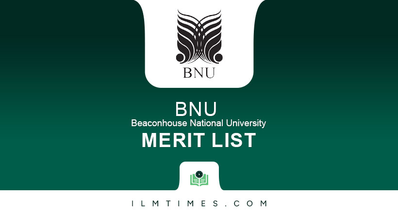 Beaconhouse National University merit list