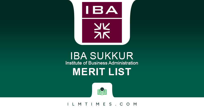 IBA Sukkur Merit List