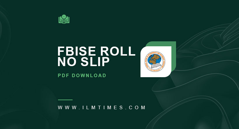 FBISE roll no slip