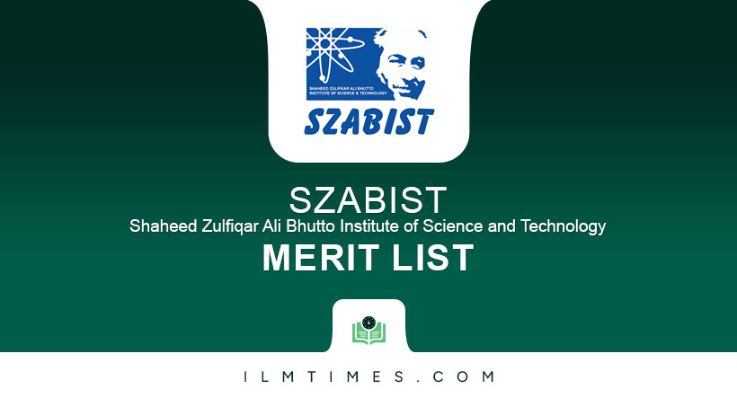 SZABIST Islamabad Merit List