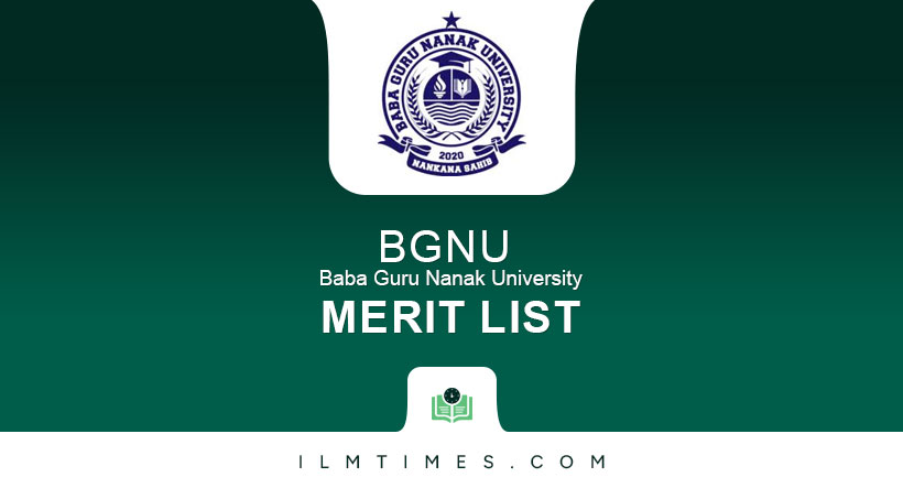 BGNU Merit List