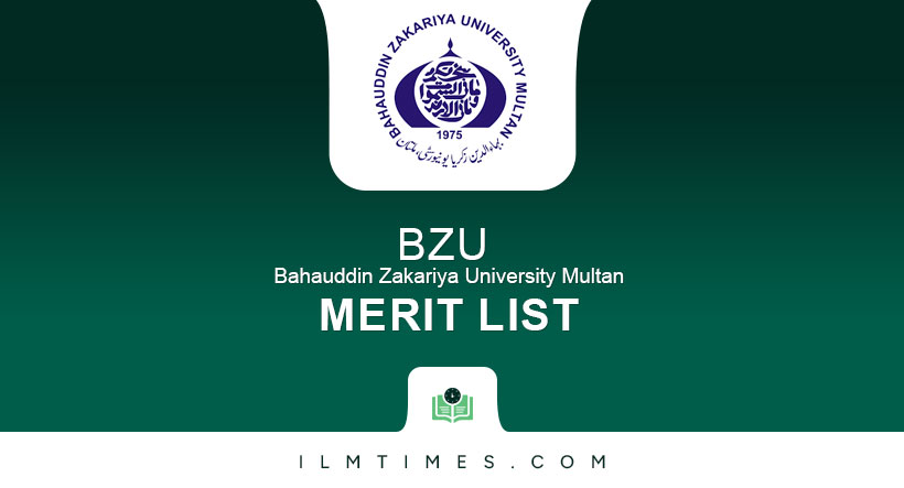 BZU Merit List download