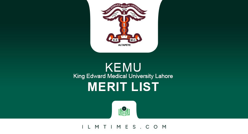 King Edward Medical University Merit List