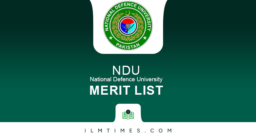 NDU Merit List